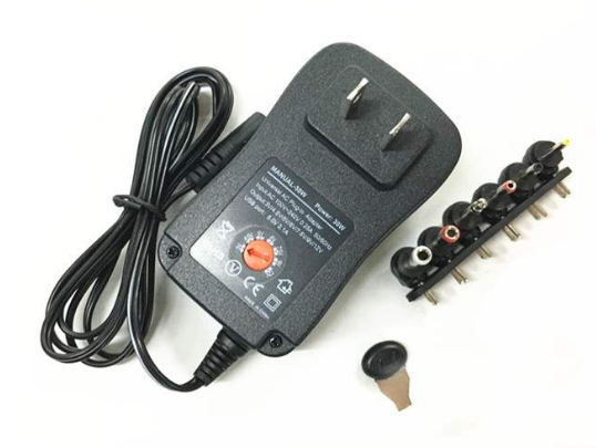 NEW OEM Power AC Adapter - Adjustable Adjustable 3V-12V, 30W, US 2-Pin, New - Click Image to Close